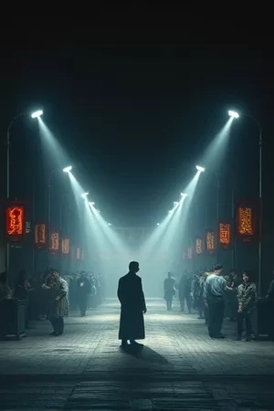 老槐树下的账本剧集封面，树下木桌与账册