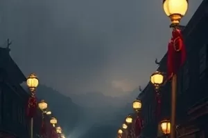 第七封信剧集封面，旧邮局木门与信封特写